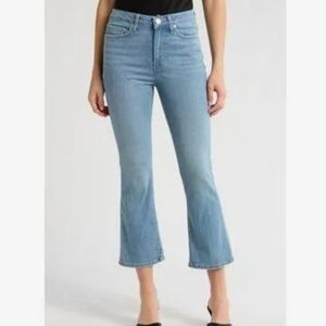 Frame Le Cropped Mini Bootcut Flare Jeans Integrity Blue Size 29